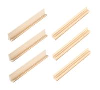 Toyvian 6 Pezzi supporto per domino sei rack-o di grandi dimensioni colorato piccolo stand vassoi domino multifunzione titolari di domino fai da te domino espositore porta domino Di legno
