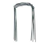 Toyvian 6 Pezzi Supporto per Piante Rampicanti in Ferro Verde per Giardino | Stabile Contro il Vento, Inserimento Facile, per Aiuole e Steli Sottili, Cura Semplice in Esterno