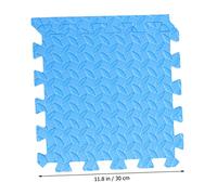 Toyvian 6 Pezzi Tappetino Puzzle Antiscivolo Eva Spesso con Motivo Foglia Cuscino Protettivo e Superficie Imbottita Tappeto Giochi per Blu