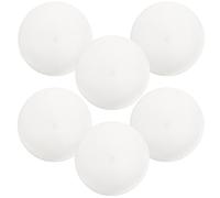 Toyvian 6 pezzi Tovagliette Rotonde Intrecciate Lavabili Bianche Sottopiatto Termoresistente per Pranzo e Tavolo Protezione Antigraffio per Mobili Moderni e Decorazione Americana