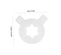 Toyvian 6 Pezzi Ugelli in Plastica per Macchina Gelato Accessori per Modellare e Decorare con Resistenza Prolungata per Gelatiera Professionale e Locale Gelato