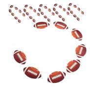 Toyvian 6 Set Decorazioni Appendibili Football Ghirlande con Palle Rugby e Paillettes per Feste Compleanno Decorazioni per Aula e Accessori per Sportivi