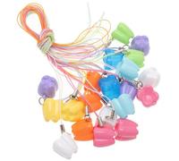 Toyvian 60pezzi Scatola Per La Conservazione Dei Denti Da Latte Per Ragazzo Ragazza Plastica Colorata Con Design Orsetto Sicura e Ecologica Perfetta Per Ricordare Momenti Speciali Nella