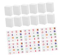Toyvian 65pezzi Tessere Mahjong Con Motivi Di Bandiere Internazionali Gioco Educativo e Divertente Per Feste e Nic Primaverili Insegna Le Culture Del Mondo Con Adesivi Di Resistente