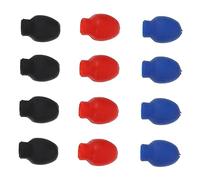 Toyvian 6paia of Drumstick Mute Tips High Elastic Rubber Drumstick Sleeves for Practice Drum Dampener for Quiet Playing