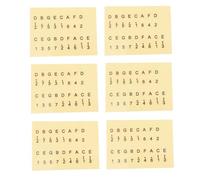 Toyvian 6pezzi Adesivi Per Note Kalimba Etichette Per Scale Musicali Per Principianti Facile Installazione Carta Morbida e Sicura Adatte Per Strumenti Musicali e Apprendimento