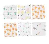 Toyvian 6pezzi Asciugamani Per Asciugamani Multifunzionali Per Drool e Teething Design Unisex Per Protezione Contro La Saliva Sputi