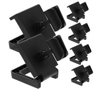 Toyvian 6pezzi Base Per Microfono in Plastica Da Tavolo Morsetto Supporto Per Microfono Regolabile Compatibile Vari Modelli Per Streaming Live Registrazione Video e Canto