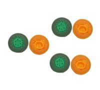 Toyvian 6pezzi Cuscini Rotondi Per Ciotole Sonore Religiose Di Cuscini Stile Buddha Piccole e Arancione