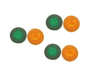 Toyvian 6pezzi Cuscini Rotondi Per Ciotole Sonore Religiose Di Cuscini Stile Buddha Piccole e Arancione