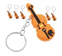 Toyvian 6pezzi Portachiavi Violino Creativo Ciondoli Musicali Per Borse e Chiavi Perfetti Per Appassionati Di Musica e Feste Tema