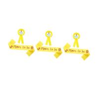 Toyvian 6pezzi Sash e Spilla Per Shower Decorazioni Per Futura Mamma e Papà Di Accessori Per Festa Corso Di Celebrazione e Divertente