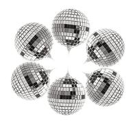 Toyvian 6pezzi Specchio Palla Discoteca Per Decorazioni Di Feste Matrimonio e Natale Ornamentali Appendibili Per Albero e Torte