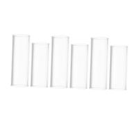 Toyvian 6pezzi Vetro Trasparente per Chitarra Anello Slide per Chitarra Acustica per Dita Accessorio per Elettrica Adatto per Rock Folk Country Design Ergonomico per Suonare Precisione