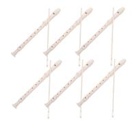 Toyvian 6sets Flauto Soprano per Principianti Strumenti Musicali in Stile Tedesco con Asta di Pulizia per Ragazzo Ragazza e Studenti per Lezioni di Musica e Pratica