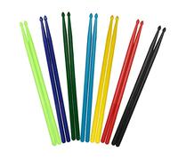 Toyvian 7paia Bacchette Per Batteria in Nylon Leggere Per Bande Musicali Kit Acustici e Batteristi Amatoriali e Professionisti Comode Da Trasportare Per Esibizioni