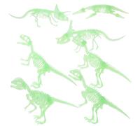 Toyvian 7pezzi Scheletri Dinosauri in Miniatura Ossa Si Illuminano Al Buio Modelli Scheletri Dinosauri Giocattoli Creativi Da Montare Per Decorazioni Auto Desktop o Piante in Vaso