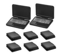 Toyvian 8 Laptop Miniatura Pieghevole per Casa delle Interattivo in Plastica Accessori Realistici per Ruolo e Educazione Creativa