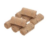 Toyvian 8 Miniature Decorative Straw Hay Bales Realistic Mini Hay Bales For Dollhouse Garden Diy Autumn Craft Rustic Micro Landscape Ornaments