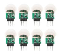 Toyvian 8 moduli sensore di movimento, modulo piroelettrico per il corpo um | Mini rilevatore automatico a infrarossi per la sicurezza degli uffici e accessori per sistemi di controllo dell'illuminaz