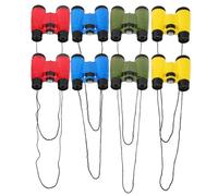 Toyvian 8 pezzi Binocolo giocattolo per bambini per l'esplorazione della natura Telescopio portatile compatto per bambini Strumenti educativi per osservare gli uccelli Campeggio Bomboniere per