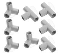 Toyvian 8 Pezzi Di Ricambio Per Box: Accessori Per Box A 3 Vie Per Bambini - Connettori Per Tubi Per L'assemblaggio Del Recinto - Raccordi in Plastica Per Recinzioni Interne