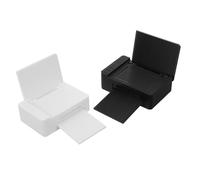 Toyvian 8 Pezzi Miniature Dollhouse Printers Realistic Tiny Office Supplies For Role Playing Detailed Small Desk Accessories For Imaginative Dollhouse Scenes