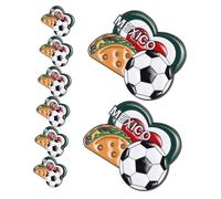 Toyvian 8 Pezzi Spilla Souvenir Leggera per Appassionati di Calcio con Design Unico Messico a Forma di Cuore per Raduni e Uso Quotidiano Mondiali 2026