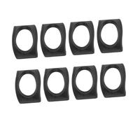 Toyvian 8 Pezzi Staffa base di Ocarina supporto per ocarine porta ocarine supporto per flauto ocarina resina Nero