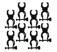 Toyvian 8 Pezzi Supporto Elastico per Bastone da Passeggio in Plastica Nero, Accessorio Multipurpose per Sedia a Rotelle e Stampelle, per Anziani e Deambulatori