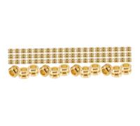 Toyvian 80pezzi Perline Per Corde Chitarra Metallo Perline Decorative Per Chitarra Acustica e Regolabili Per Migliorare Suono e La Tensione Delle Corde