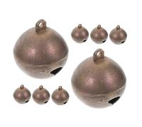 Toyvian 8pezzi Campane Rame Per Per Decorativi Per Domestici Mini Campane Vintage Fissaggio Per Accessori Artigianali