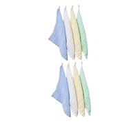 Toyvian 8pezzi Face Towel Cotton Multi-colored Washcloths for Newborns Portable Handkerchiefs Super Absorbent for Messy Meals and The-go Changing