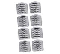 Toyvian 8pezzi Manopole Di Controllo Per Chitarra Elettrica e Basso Da Manopole Dome Metallo Per Volume e Tono Compatibili Con Potenziometri Albero Import e Divisione Accessori Per