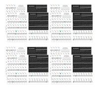Toyvian 8sets Adesivi Per Tastiera Piano Per Principianti Kit Etichette Per Tastiere Elettroniche Facili Installare Resistenti e Sicuri Adesivi Per Riconoscimento Note e Notazione