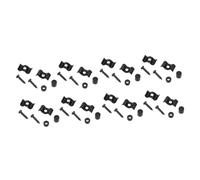 Toyvian 8sets Chiusure Stabili Per Corde Di Chitarra Elettrica Dispositivo Di Blocco Per Corde Con Pulsante Pressione Facile Installazione Nero