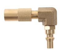 Toyvian 90grado Raccordo Adattatore Propano in Ottone Connettore Rapido per Camper Adattatore Gomito Gradi per Bombole Propano Kit Conversione