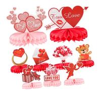 Toyvian 9pezzi Centrotavola Honeycomb Decor per di Colorata per Decorazioni Festive Atmosfera Romantica per Feste e Decorazioni Domestiche