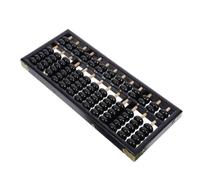 Toyvian Abaco in Legno Nero a 7 Perline, Strumento di Calcolo Mentale | Uso Scolastico e Tavolo, Struttura Vintage Equilibrata, Scorrimento Fluido