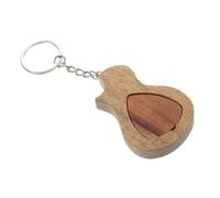 Toyvian Accessori per Plettri per Chitarra: Portachiavi con Scatola Portaoggetti Musicale per Chitarristi