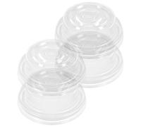 Toyvian Accessori per Tiralatte in Silicone 4 Pezzi, Coppette Trasparenti, Pompa per Vuoto per Allattamento Neomamme, Compatibili Manuali ed Elettrici, Sicure e Resistenti per Uso