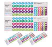 Toyvian Adesivi Note di Scala Musicale per Flauto di Pan 18/16 Tubi Etichette Didattiche per Esercizi Musicali Set 5 Pezzi per Apprendimento Strumenti a Fiato in Aula e Spettacoli