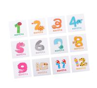 Toyvian Adesivo Per Mese Del Ragazzo Ragazza Ragazza Numeri e Forme Di Animali Adesivo Fotografico Per Tappe Fondamentali Del Ragazzo Materiale Di Opaco Per Foto Sicuro