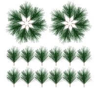 Toyvian Aghi di Pino Realistici per Decorazioni Natalizie 30 Pezzi in Materiale per Bouquet e Scene Fotografiche