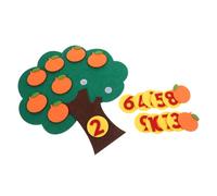 Toyvian Albero Da Frutta Educativo Non Di Giocattoli Per Ragazzo Ragazza Albero Matematico Per Scuola Dell'infanzia Gioco Abbinamento Digitale Materiale Riutilizzabile e Durevole