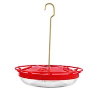 Toyvian alimentatore sospeso all'aperto alimentazione alimentatori contenitori mangiatoie per uccelli per l'impiccagione esterna mangiatoia per colibrì appesa plastica rosso