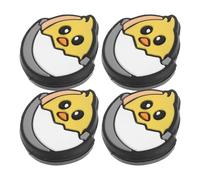 Toyvian Ammortizzatori Antivibrazioni per Racchetta da Tennis in Silicone Morbido a Forma di Pulcino Set da 4 Pezzi Assorbimento Urti Migliorato per Giovani Giocatori e Allenamento