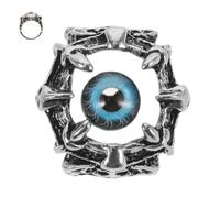 Toyvian Anello Occhio Del Diavolo Vintage Lega Uomo Gioiello Goth per Halloween Accessorio Decorativo da Dito Resistente e Confortevole Stile Punk Versatile per Feste