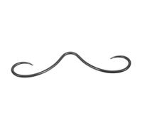 Toyvian Anello Piercing Naso Setto Baffi in Metallo Nero Gioielli Corpo Donna Resistente Antiruggine Facile da Indossare