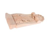 Toyvian Applique in Legno Intagliato Decorazione Angolare per Mobili Letto Armadio e Porta Design Elegante e Artigianato di Precisione Trave in Legno Massello Non Verniciata